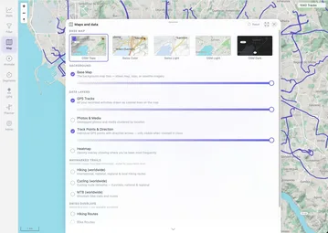 MTL Explorer layer panel with base map and overlay controls
